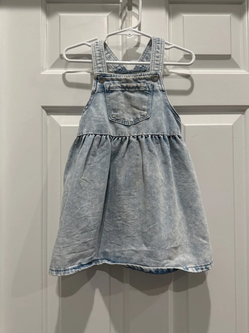 H&M denim overall girls dress 2T